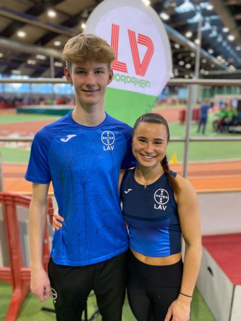 Ben Aschhoff und Lilly Hoffmeister. (Copyright: TSV Bayer Dormagen)