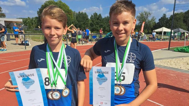 Konstantin Wendland und Dominik Guske. (v.l./Copyright: TSV Bayer Dormagen)