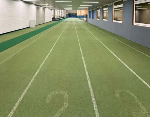 Leichtathletik-Sprintbahn