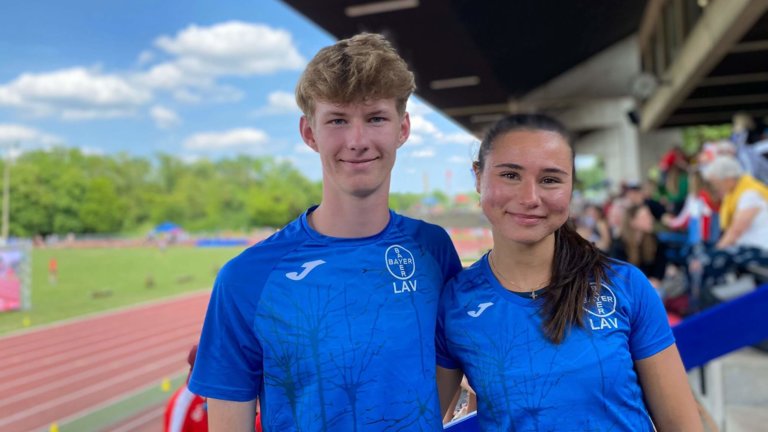Ben Aschhoff und Lilly Hoffmeister. (Copyright: TSV Bayer Dormagen)