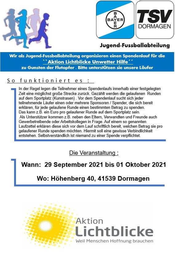 Flyer Spendenlauf