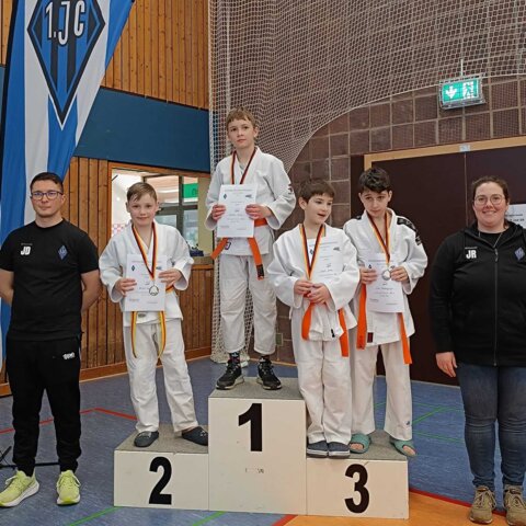 Siegerehrung U11-Judobezirkseinzelmeisterschaften in Mönchengladbach