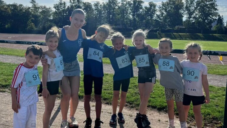 Die U8-Athleten in Neuss.
