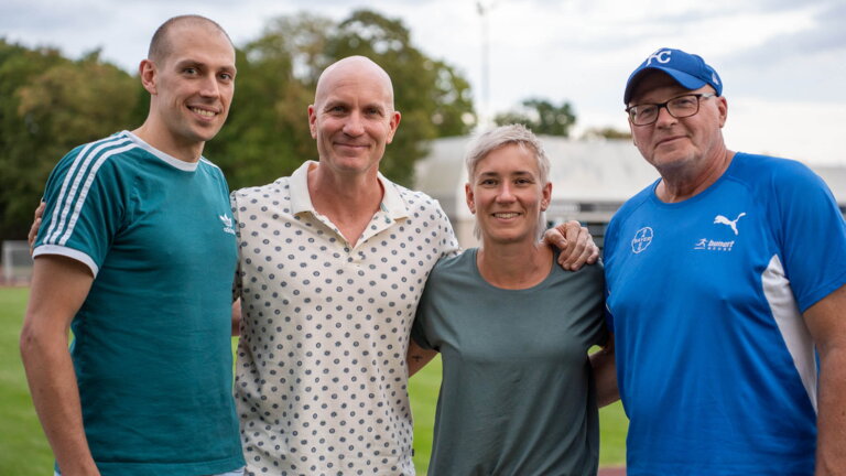Karsten Dilla, Stefan Früh, Katharina Glöckler, Peter Kurowski. (v.l./TSV Bayer Dormagen)