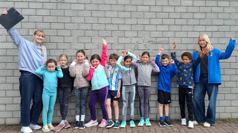 Die U10 beim Kinderhallensportfest der TG Neuss.